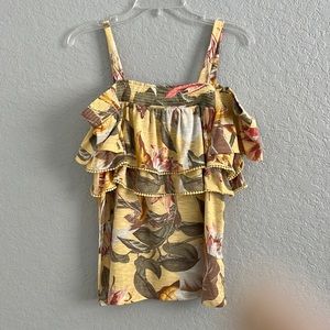 White House black market tropical shirt